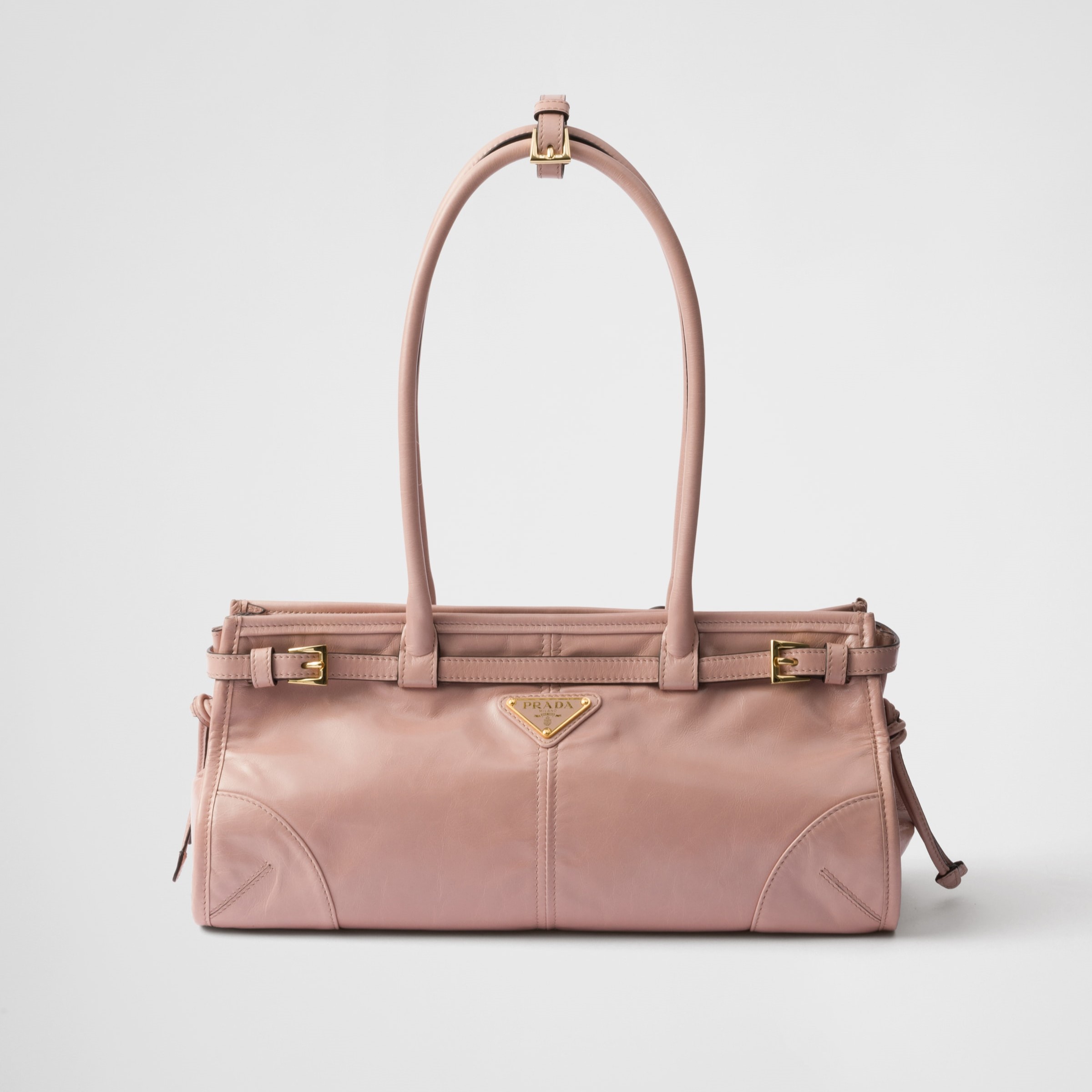 MEDIUM LEATHER HANDBAG, LILY OF THE VALLEY