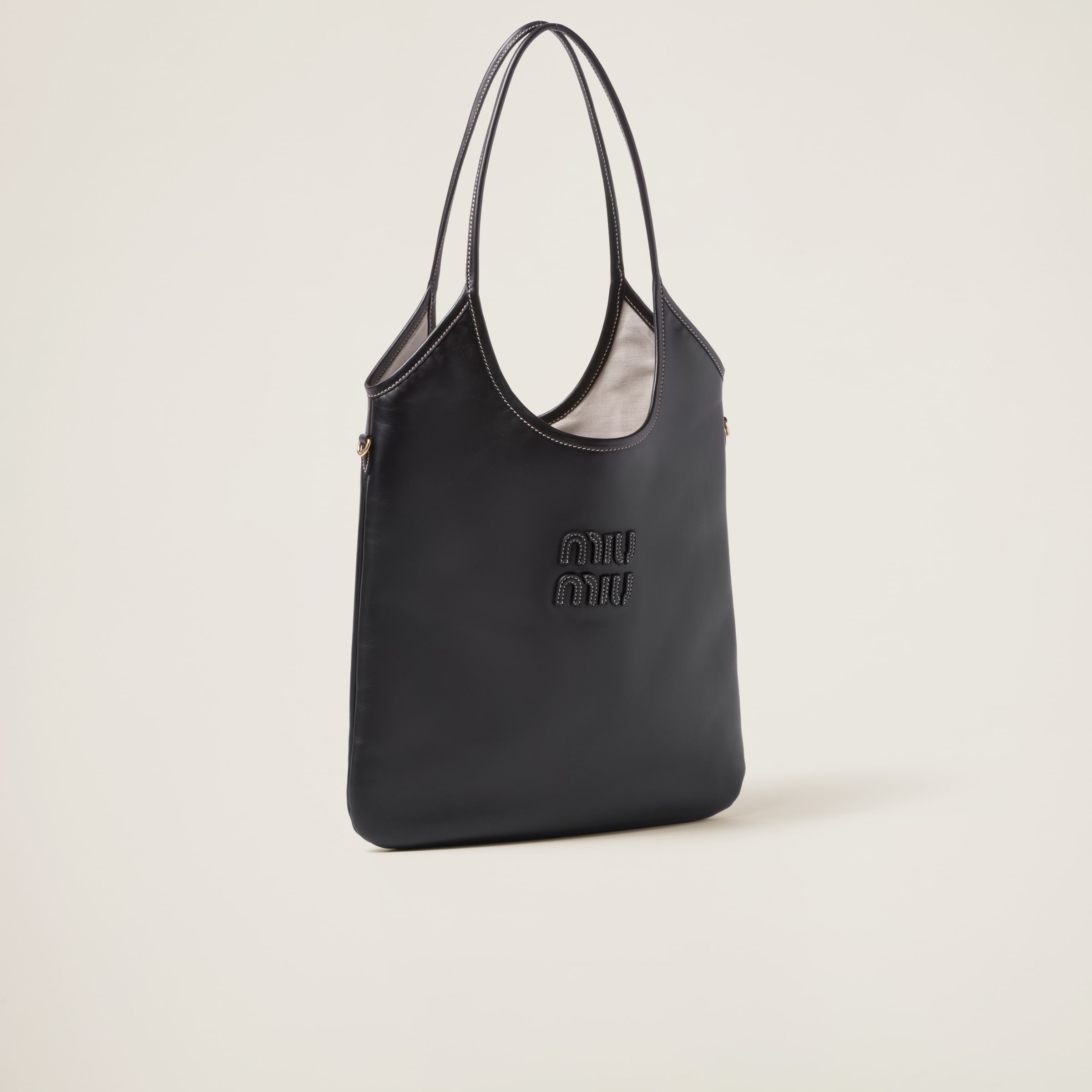 IVY LEATHER BAG, BLACK