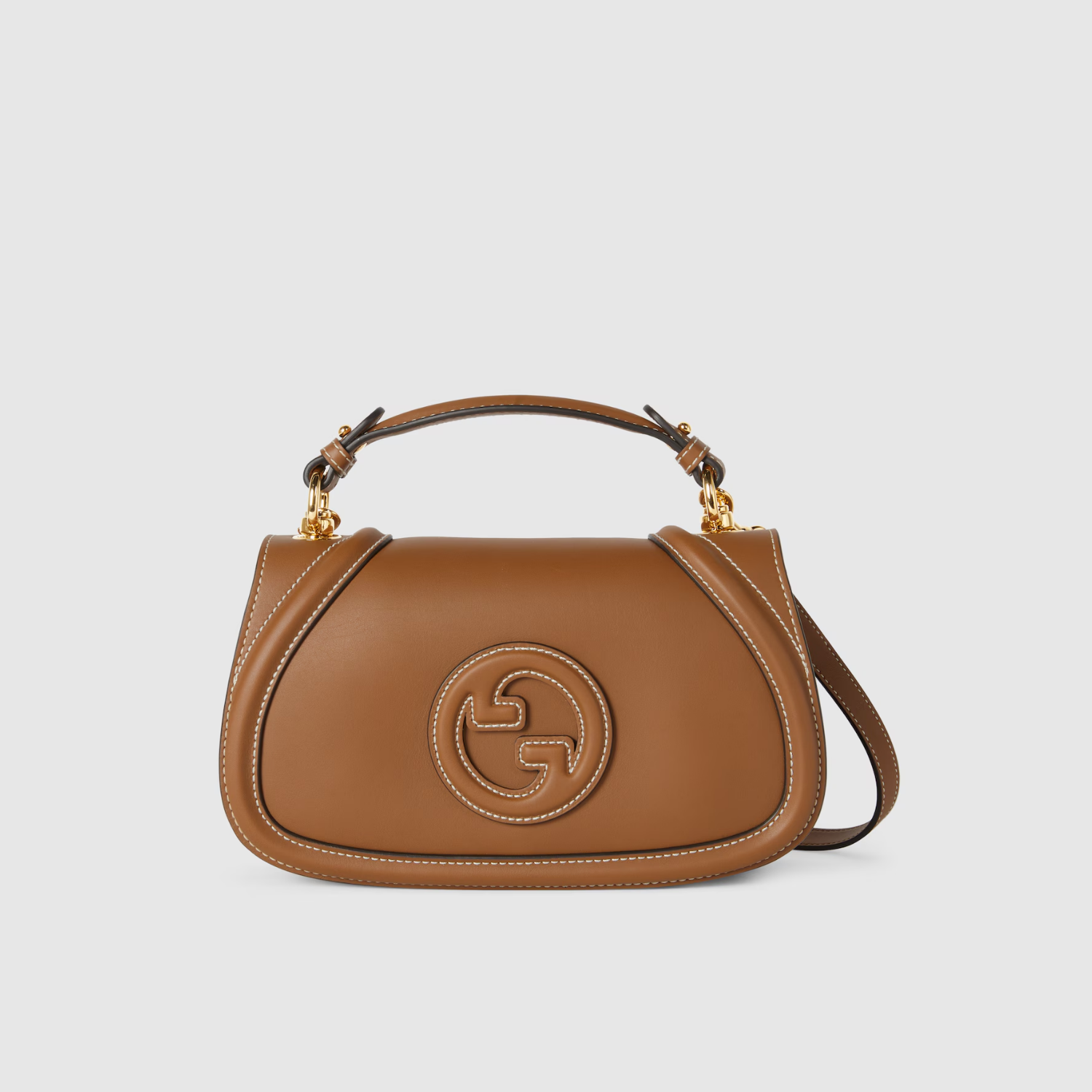 BLONDIE SMALL TOP HANDLE BAG, BROWN