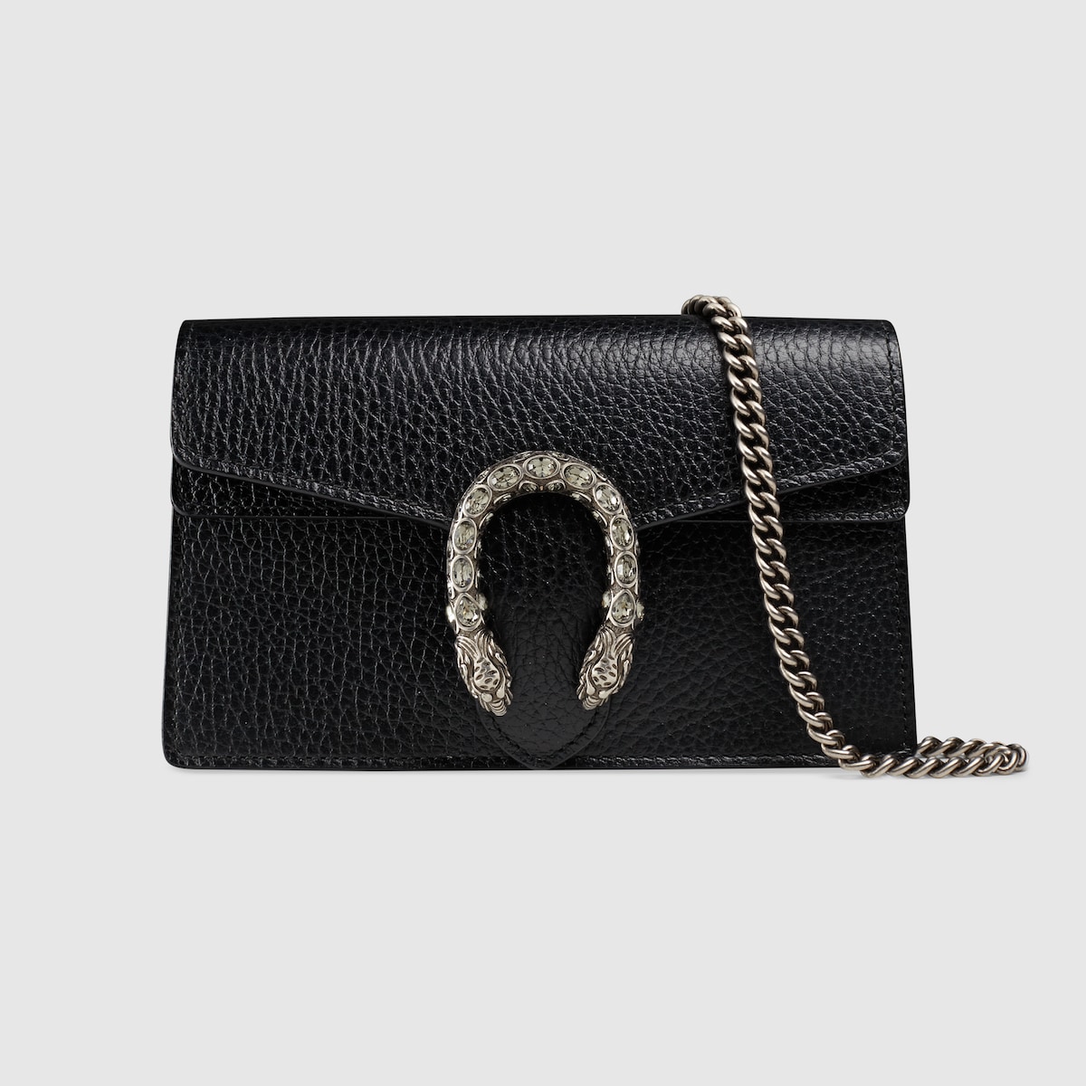 DIONYSUS SUPER MINI BAG, BLACK LEATHER