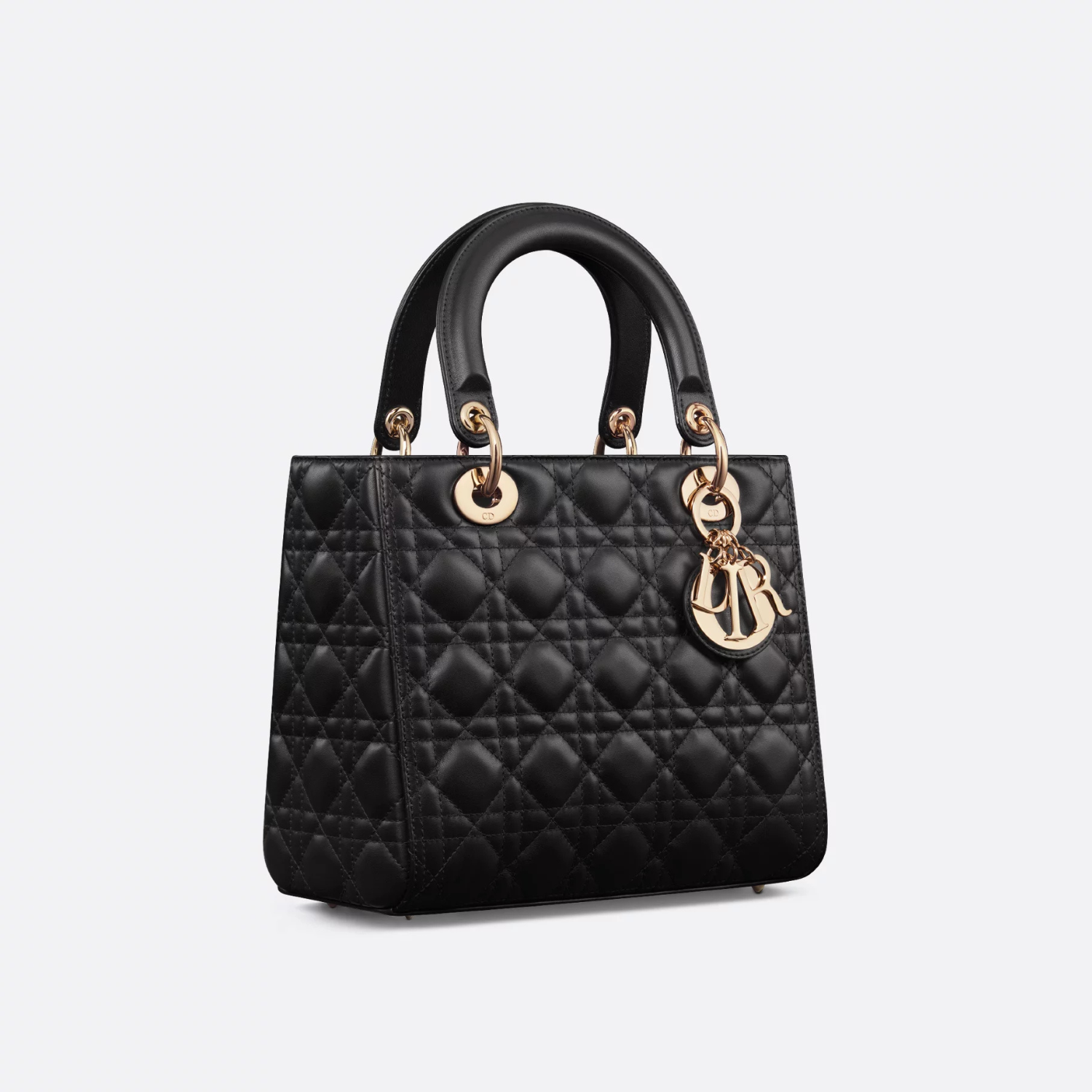 MEDIUM LADY D BAG, BLACK