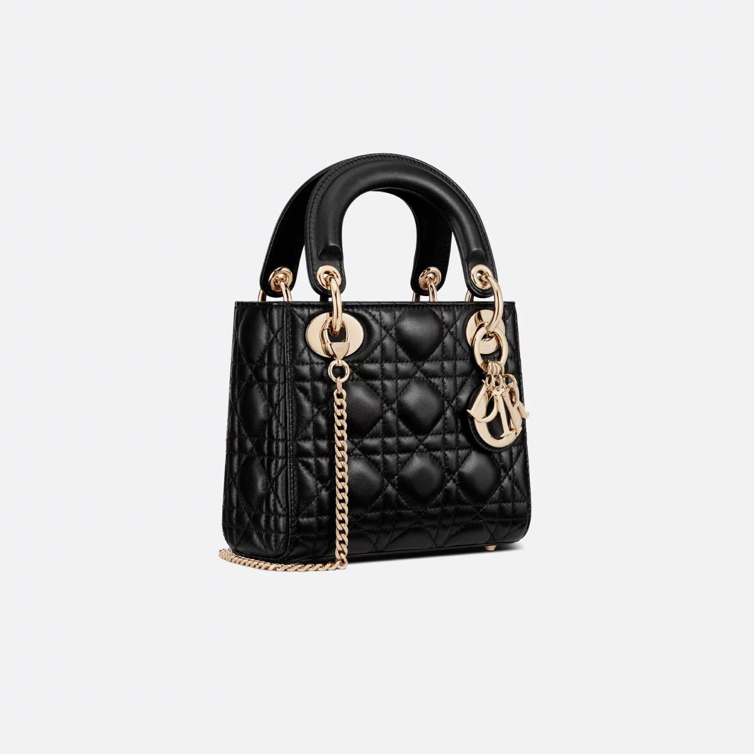 MINI LADY D BAG, BLACK