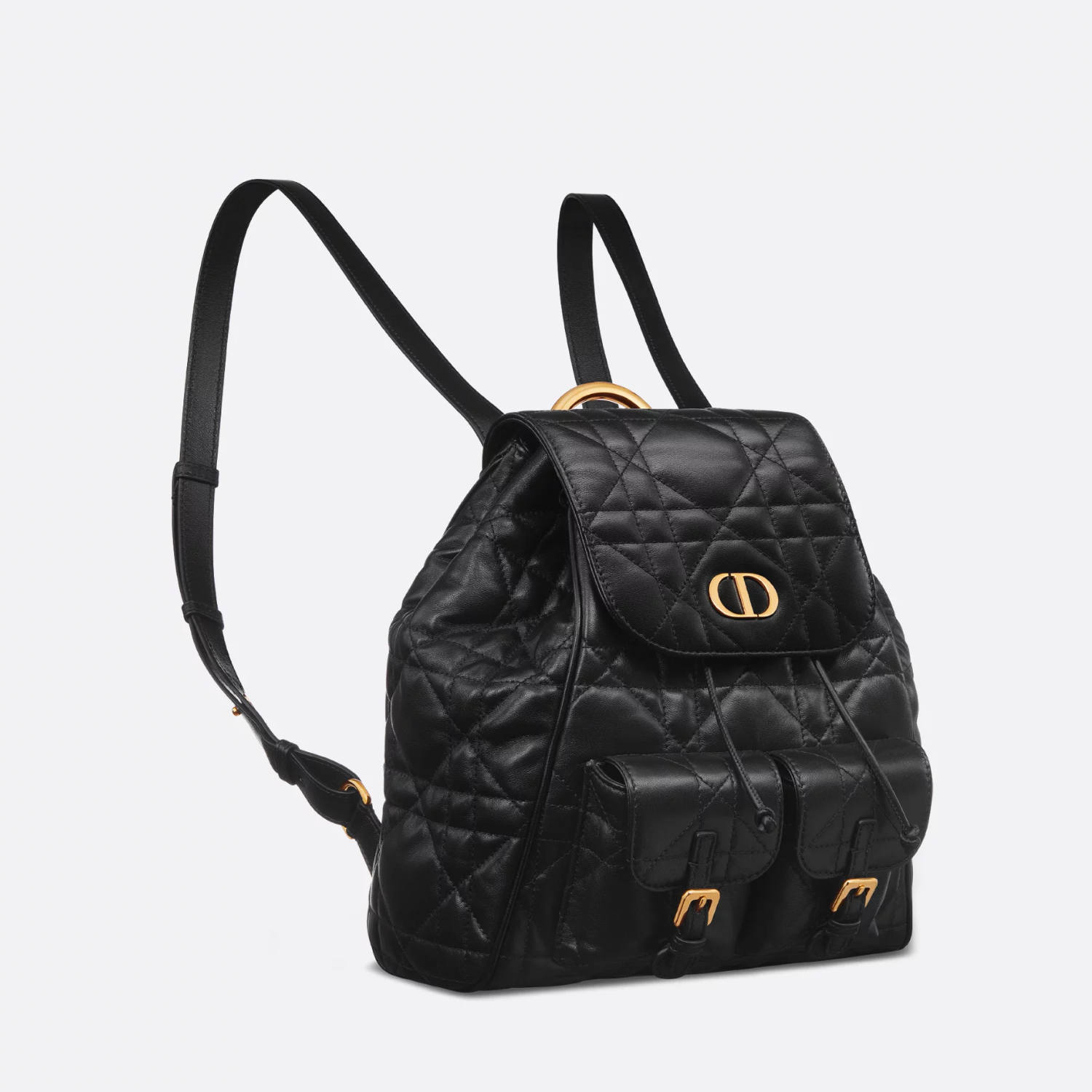 MEDIUM CARO BACKPACK, BLACK