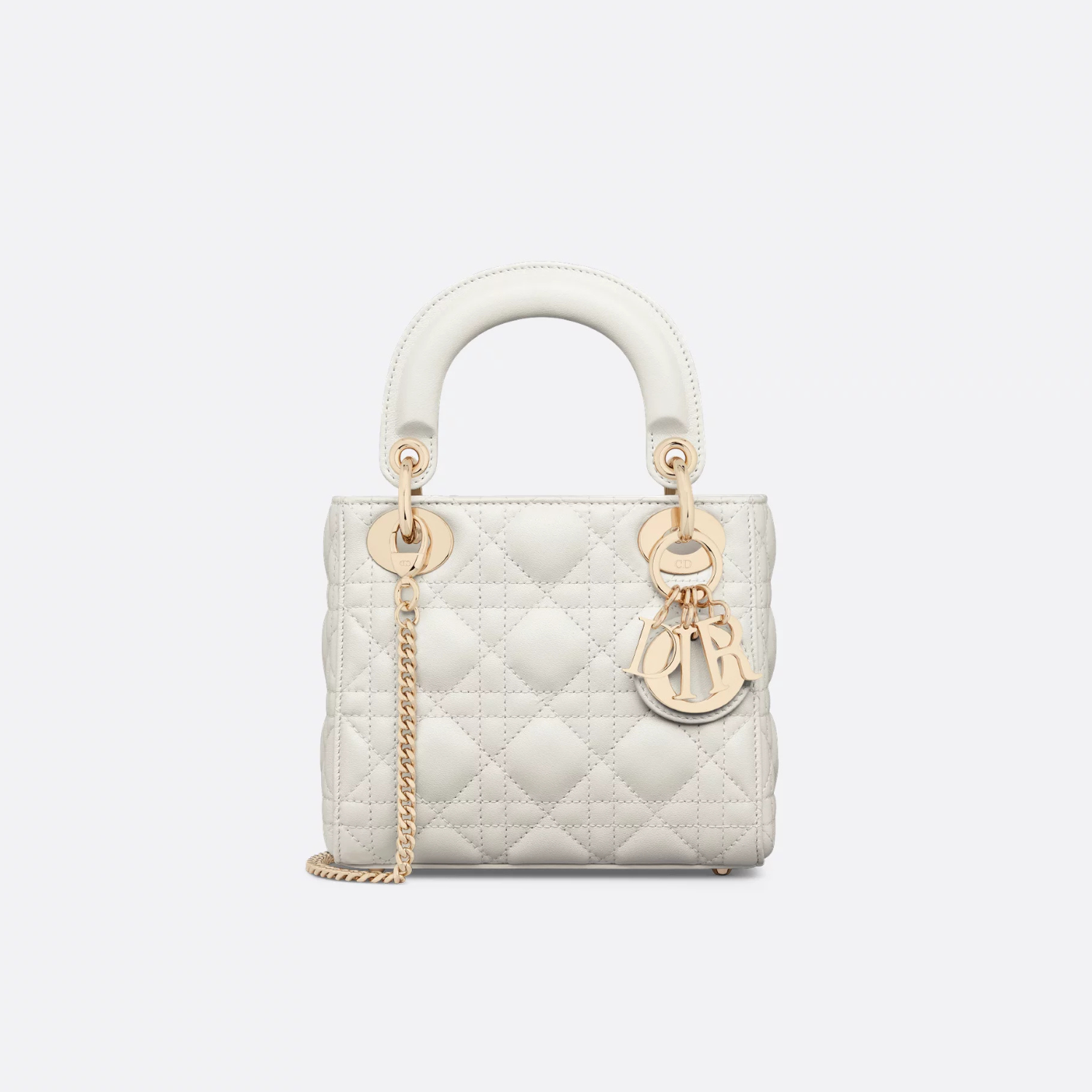 MINI LADY D BAG, LATTE