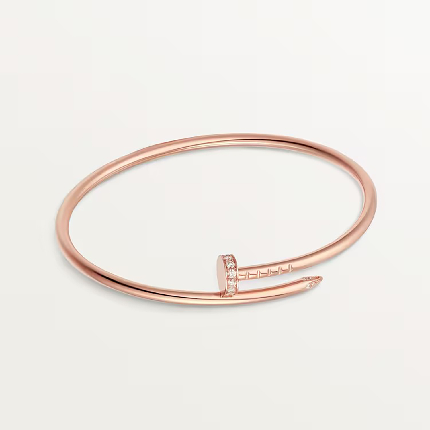 DIAMOND JUSTE UN CLOU BRACELET SMALL MODEL, ROSE GOLD