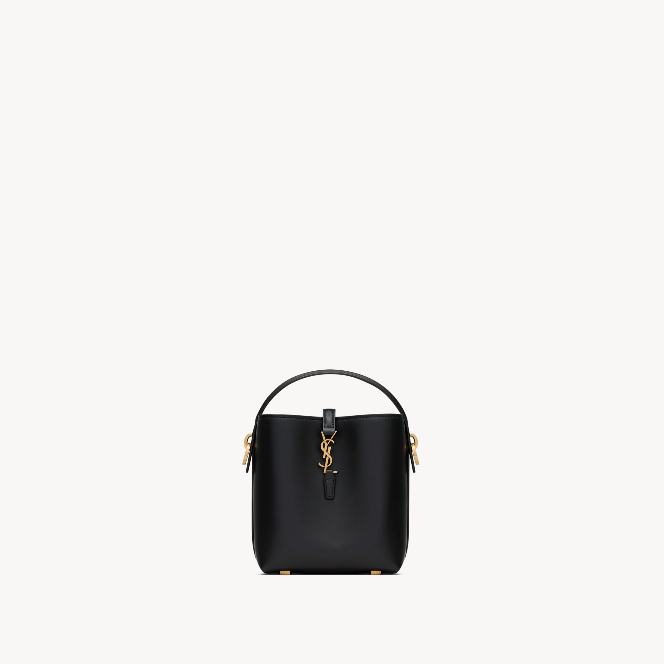 LE 37 MINI IN SHINY LEATHER, BLACK